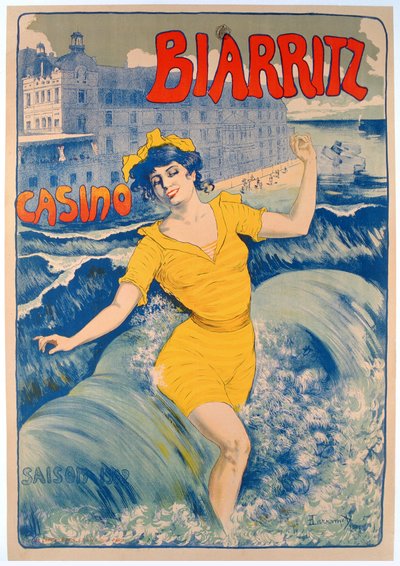 Biarritz Casino affisch av Larramet Larramet
