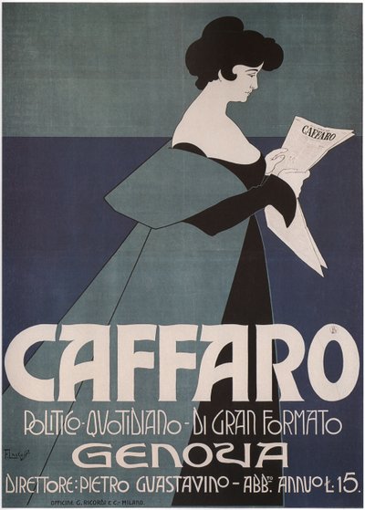 Caffaro Genoa Newspaper, 1901 av Laskowski