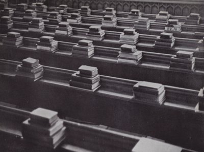 Böcker i Chapel, Eton (s/v foto) av Laszlo Moholy-Nagy