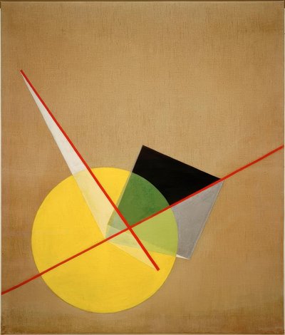 Gul cirkel av Laszlo Moholy Nagy