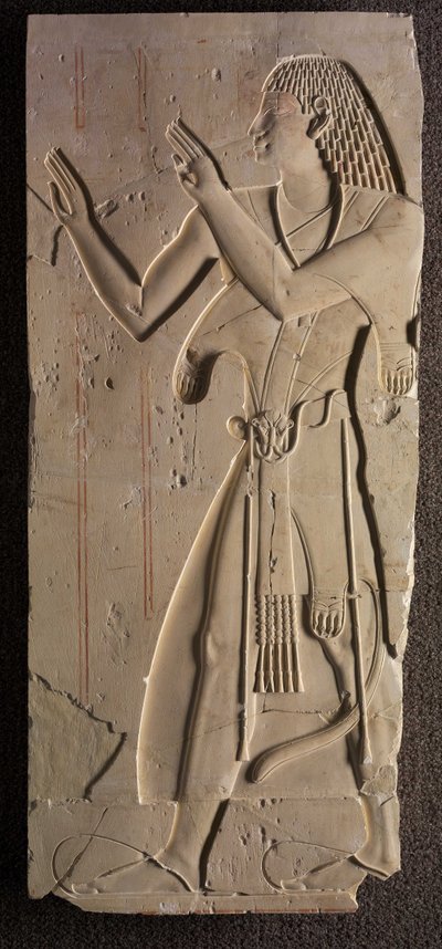 Mentuemhat i kyrklig klädsel, c.667-647 f.Kr av Late Period Egyptian