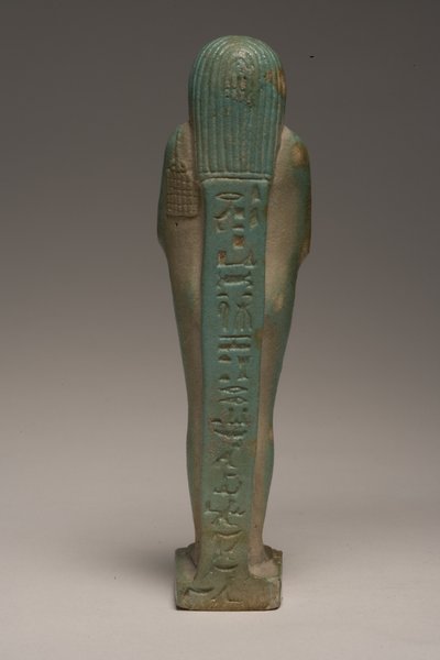 Shabti-figur för Padineith (fajans) (se även 247998) av Late Period Egyptian