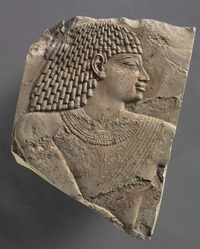 Litet huvud av en man, c.667-647 f.Kr av Late Period Egyptian
