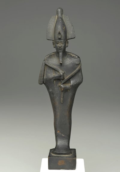 Stående mummiform av Osiris, 664-332 f.Kr. (brons) av Late Period Egyptian