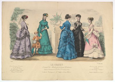 Le Coquet, nr 22, från Journal des Modes Spécial pour Couturières, 1 juli 1869. av Laure Noel