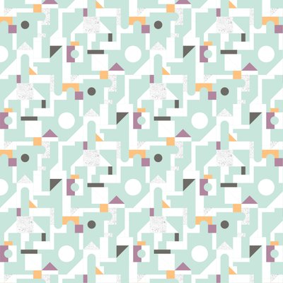 Byggstenar - blå, 2013 (blandteknik) av Laurence Lavallee