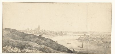 Utsikt över Arnhem av Laurens Vincentsz. van der Vinne