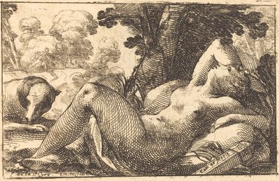Diana Liggande av Laurent de la Hyre