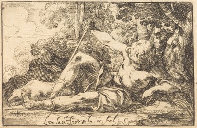 Narcissus vid våren av Laurent de la Hyre