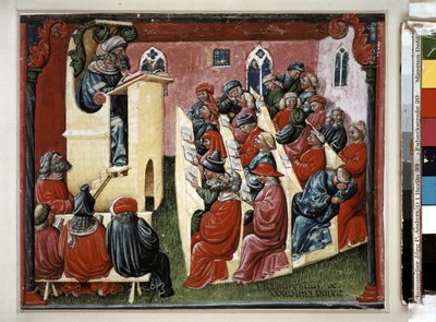 Universitetet i Bologna av Laurentius de Voltolina