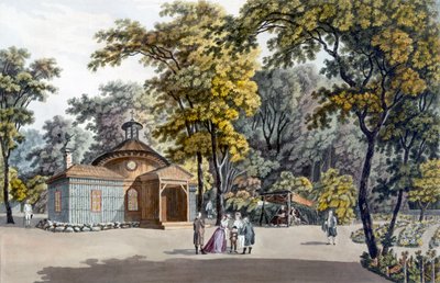 Eremitaget i trädgården till det kejserliga palatset i Laxenbourg, Österrike, ca 1790 av Laurenz Janscha