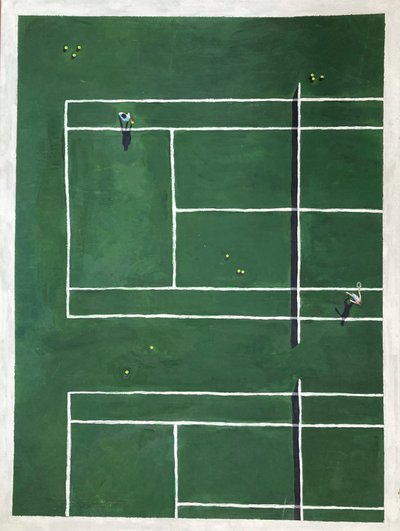 Love, 2025 (akryl på duk) av Laurie Michaels