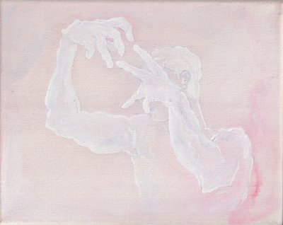 Skulptur, 2025 (akryl på duk) av Laurie Michaels