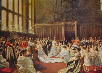 Kung George V:s bröllop, 1894, c1915 av Laurits Regner Tuxen