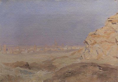 Utsikt över Kairo av Laurits Regner Tuxen