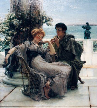 Uppvaktning (frieriet) av Lawrence Alma-Tadema