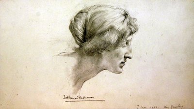 Porträttstudie av fröken Barber av Lawrence Alma Tadema
