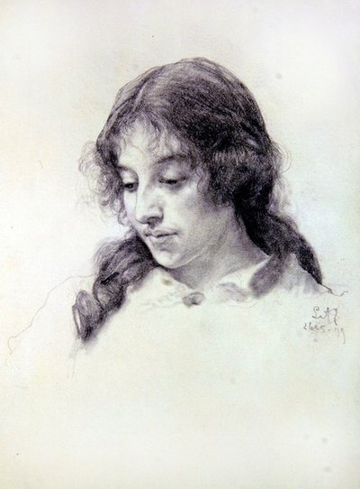 Porträttstudie av Miss Raven-Hill av Lawrence Alma Tadema