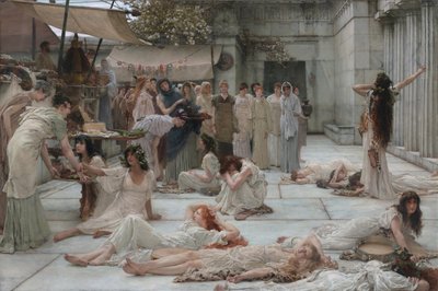 Kvinnorna i Amphissa av Lawrence Alma-Tadema