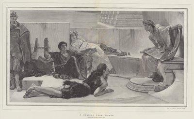 En läsning från Homeros av Lawrence Alma Tadema