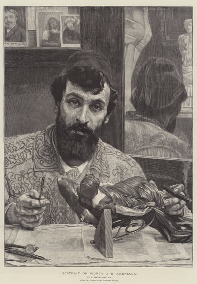 Porträtt av Signor G B Amendola av Lawrence Alma Tadema