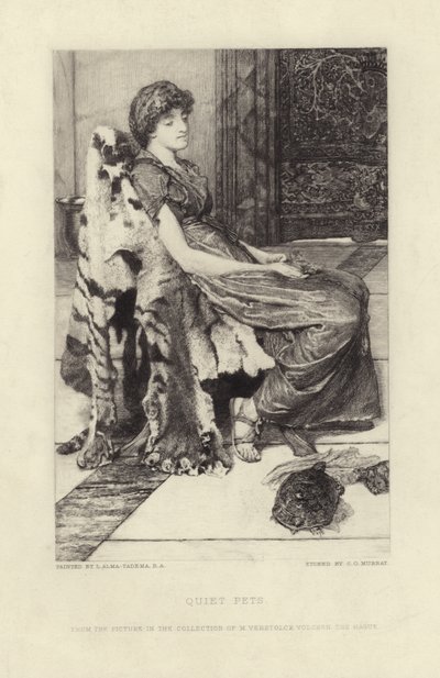 Ruhige Haustiere von Lawrence Alma Tadema