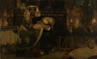Der Tod des Erstgeborenen des Pharaos von Lawrence Alma Tadema