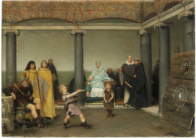 Die Erziehung der Kinder von Clotilde und Clovis, 1868 von Lawrence Alma Tadema