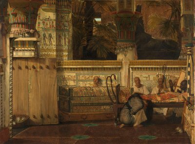 Den egyptiska änkan, 1872 av Lawrence Alma Tadema