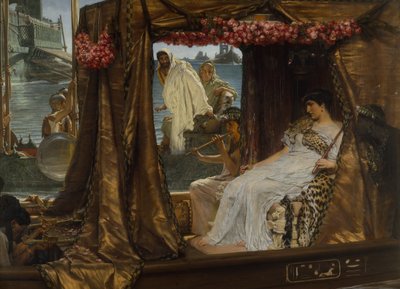 Antonius och Kleopatras möte av Lawrence Alma Tadema