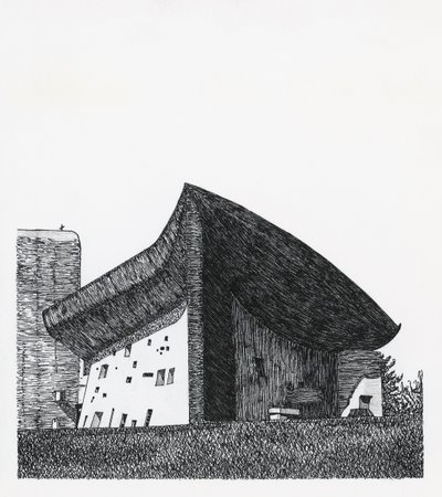 Kapellet Notre Dame du Haut i Ronchamp av Le Corbusier (1887 1965)