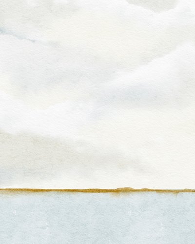 Morning View From The Dock, ca 2019 (akvarell) av Leah Straatsma