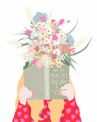 Self Care, ca 2019 (blandteknik) av Leah Straatsma