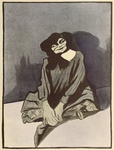 Karikatyr av Colette, från 