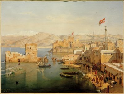 Utsikt över hamnen i Beirut av Leander Russ