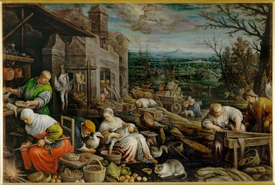 November (målning på duk) av Leandro da Ponte Bassano