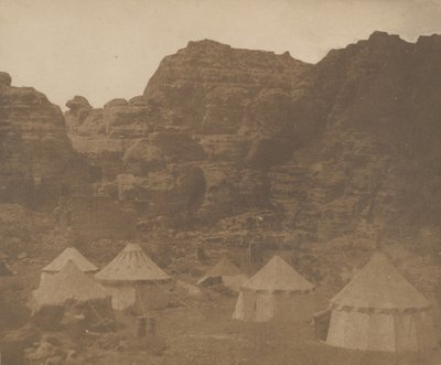 Expeditionsläger, Petra, 1852. av Leavitt Hunt.