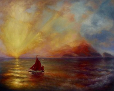 Homeward Bound, 2023 (olja på duk) av Lee Campbell