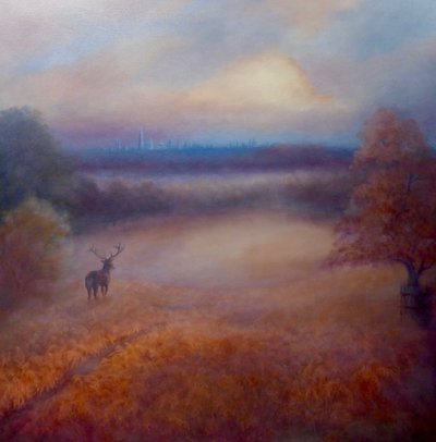Richmond Park med stadsutsikt, 2020 av Lee Campbell