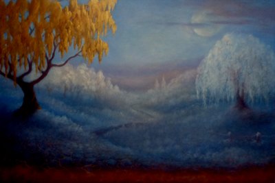 Winter Reverie, 2024 (olja på duk) av Lee Campbell