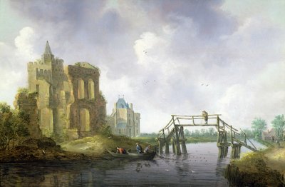 Bron vid Heemstede, utanför Haarlem av Leendert or Leonard Knijff