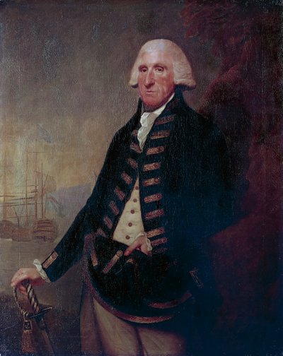 Porträtt av Sir Samuel Hood, I Viscount Hood (Butleigh av Lemuel Francis Abbott