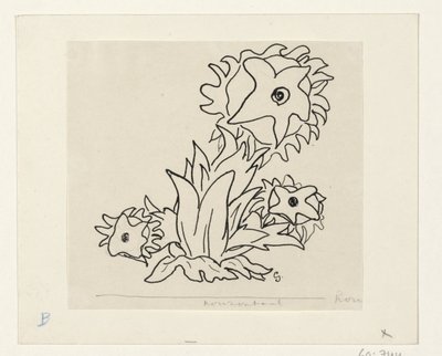 Blommor av Leo Gestel (signed by artist)