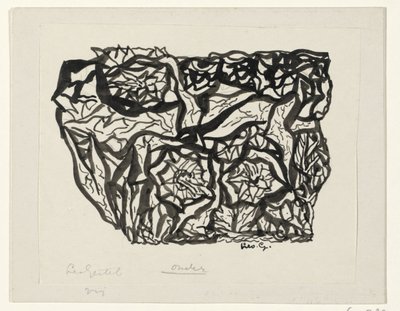 blomsterbuske av Leo Gestel (signed by artist)
