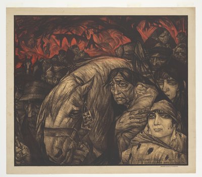 Flygningen från Belgien (originaltitel på objektet) av Leo Gestel (signed by artist)