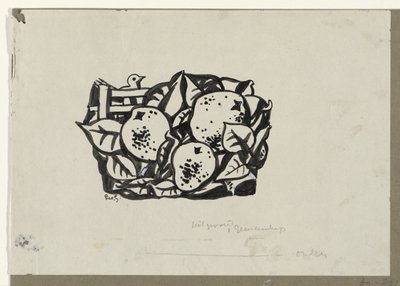 Tre päron av Leo Gestel (signed by artist)