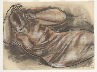 Liggande naken (originaltitel) av Leo Gestel (signed by artist)