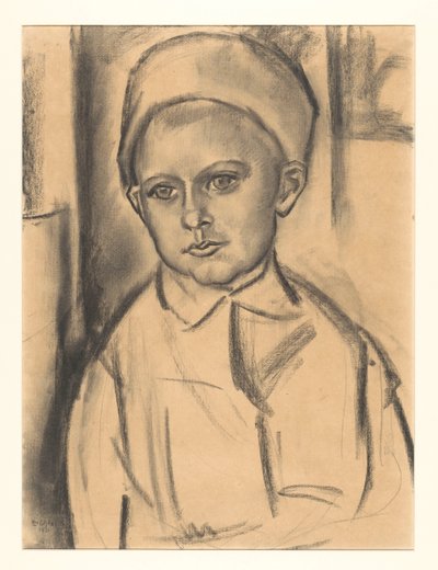 Porträtt av en okänd pojke av Leo Gestel (signed by artist)