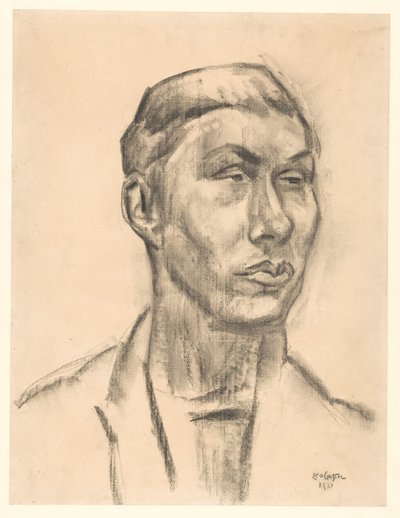 Porträtt av en okänd man av Leo Gestel (signed by artist)
