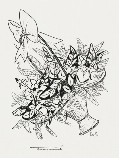 Korg med blommor (ca 1891–1941) av Leo Gestel